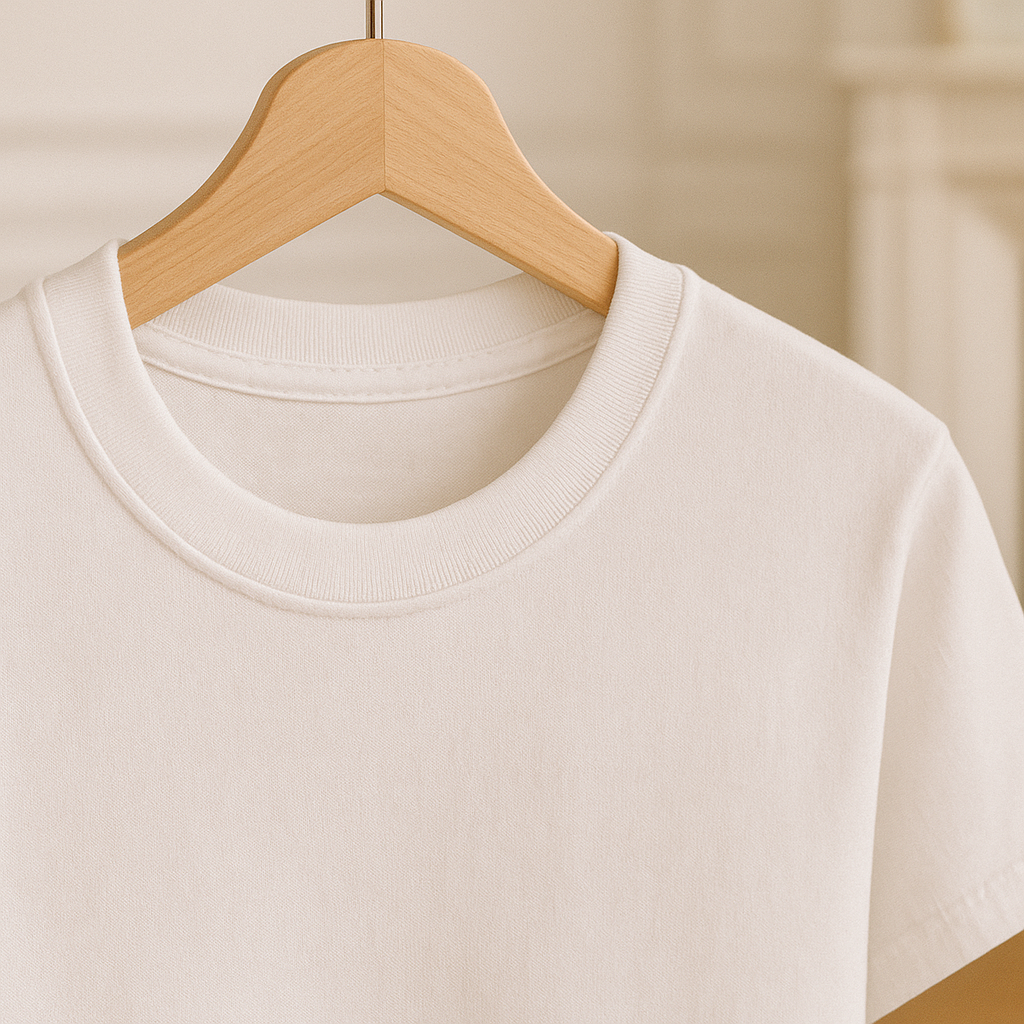 T-Shirt blanc brodé unisex